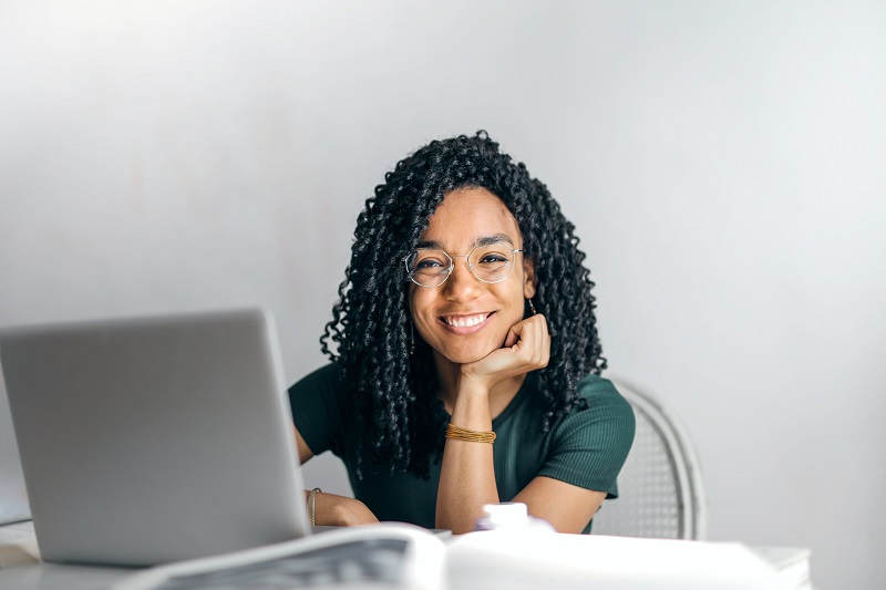 smiling woman