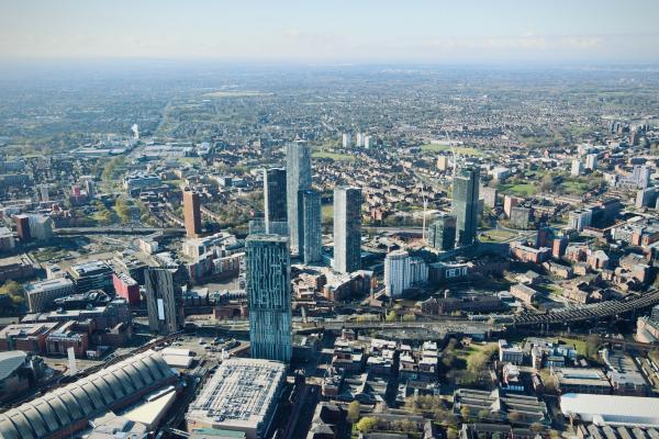 Manchester viewed from the sky
